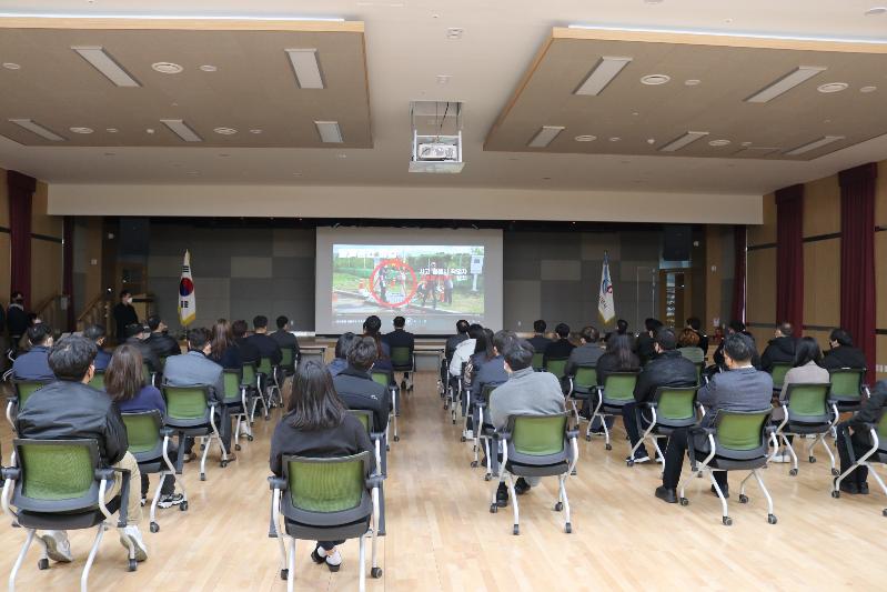 군포도시공사, 중대산업재해 예방을 위한 전 직원 '밀폐공간작업 안전교육' 실시.JPG
